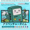 Cartoon-Inspired BMO Embroidery Design File main image - This anime embroidery designs files featuring BMO from Adventure Time. Digital download in DST & PES fo