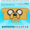 Anime-Inspired Jake the Dog Embroidery Design File main image - This anime embroidery designs files featuring Jake the Dog from Adventure Time. Digital download