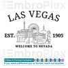 Las Vegas Embroidery Design File main image- This embroidery designs files featuring Las Vegas from  Cities and Countries. Digital download in DST & PES formats