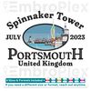 Spinnaker Tower Embroidery Design File main image - This embroidery designs files featuring Spinnaker Tower from Cities and Countries. Digital download in DST &