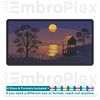 Swamp Hut Sunset Embroidery Design File main image - This embroidery designs files featuring Swamp Hut Sunset from Complex Art. Digital download in DST & PES fo