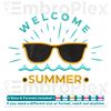 Welcome Summer Embroidery Design File main image - This embroidery designs files featuring Welcome Summer from Summer. Digital download in DST & PES formats. Hi