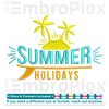 Summer Holidays Embroidery Design File main image - This embroidery designs files featuring Summer Holidays from Summer. Digital download in DST & PES formats. 