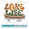 Lake Life Embroidery Design File main image - This embroidery designs files featuring Lake Life from Summer. Digital download in DST & PES formats. High-quality