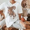 Graphic Tee Shirt  Tiger Graphic Tee  Trendy Shirt for women  Vintage Style Aesthetic Clothing  Oversized style - 3.jpg