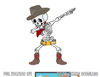 Dabbing Skeleton Cowboy Hat Halloween Kids Boys Dab Costume png, sublimation copy.jpg