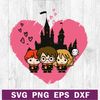 Harry potter friends heart SVG