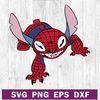 Stitch spider man SVG