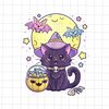 Black Cat Witch Hat Halloween Png, Cat Witch Halloween Png, Cute Cat Halloween Png, Cat Halloween Png - 1.jpg