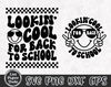 Lookin' Cool for Back to School SVG, First Day of School SVG, 1st Day of School, Retro School Boy Shirt, Digital Download Png, Dxf, Eps File - 4.jpg