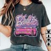 Barbie Glitter Car Boyfriend Fit Girls Shirt, Sweatshirt, Party Girls Shirt, Barbie Movie 2023, Doll Baby Girl, Birthday Shirt, Girls Shirt - 5.jpg