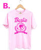 Barbie University Comfort Colors Shirt, Cute Barbie Shirt, Oversized Barbie T-shirt, Gift - 2.jpg