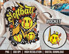 Softball Png Design, Softball Matching Pocket Design Png, Retro Softball Sublimation, Retro Softball Shirt Design, Groovy Softball Design - 1.jpg