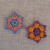 Crochet small flower pattern, Crochet daisy pattern, detailed pattern pdf, Floral applique DIY, tutorial beginners