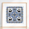 cat cross stitch pattern ornamental