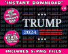 Donald Trump 2024 President American Flag Pro Trump Vintage Tank TopPng Bundle, Trending Png, Popular Printable - 4.jpg