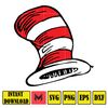 Dr Seuss Svg Layered Item, Dr. Seuss Quotes Cat In The Hat Svg Clipart, Cricut, Digital Vector Cut File, Cat And The Hat (559).jpg