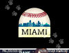 Miami Baseball Dress Cool Marlin Skyline on Giant Ball png, sublimation copy.jpg