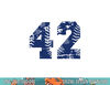 Number 42 Baseball Jersey Navy Blue Vintage Lucky Number png, sublimation.jpg