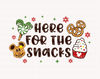 Here For The Snacks SVG, Carnival Food Svg, Family Vacation Svg, Christmas Snacks Svg, Christmas Shirt, Holiday Season Svg Cut Files - 1.jpg