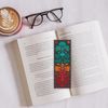 floral cross stitch bookmark pattern