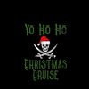 Womens Yo Ho Ho Christmas Cruise Pirate Skull Santa Hat Cruising V Neck 7.jpg