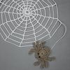 Halloween spider and spider web crochet pattern, Detailed step-by-step pattern PDF for beginners.