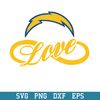 Love Los Angeles Chargers Svg, Los Angeles Chargers Svg, NFL Svg, Png Dxf Eps Digital File.jpeg