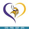 Minnesota Vikings Heart Logo Svg, Minnesota Vikings Svg, NFL Svg, Png Dxf Eps Digital File.jpeg