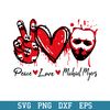 Peace Love Michael Myers Svg, Horror Characters Svg, Halloween Svg, Png Dxf Eps Digital File.jpeg