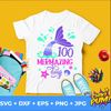 100 Mermazing Days svg, 100 Days of School svg, Mermaid Design svg, Mermaid girl Tshirt svg - 1.jpg