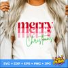 Merry Merry Merry Christmas svg, merry Christmas svg, Christmas shirt design, Holiday shirt cut file - 1.jpg