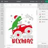Merry Rexmas SVG, T-Rex Christmas SVG, Monster Truck svg, Dinosaur Christmas SVG, Digital cut files - 6.jpg