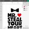 Mr Steal Your Heart svg, Miss Melt Your Heart svg, Valentines Day svg png eps dxf jpg, Cricut Silhouette Cameo, Valentine Kids Shirt Design - 5.jpg