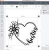 Besties Heart SVG Cut File, Best Friends SVG, Besties floral svg, Friendship Shirt Print, Besties SVG - 6.jpg