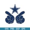 Hand Two Dallas Cowboys Svg, Dallas Cowboys Svg, NFL Svg, Png Dxf Eps Digital File.jpeg