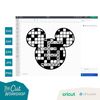 Mickey Ears Checkered Crossword Puzzle Style   SVG Clipart Digital Download Sublimation Cricut Cut File Png Dxf Eps Jpg - 5.jpg