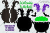 Witch Sign SVG - Halloween Door Hanger SVG - Laser Cut Files - Halloween SVG - Witch SVG - Cauldron Svg - Welcome Sign Svg - Welcome Witches Svg - Front Door Si