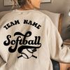 Softball Team Template, Svg Png Dxf Eps, Retro Softball Design, Softball Team Shirts, Softball Mom Shirt, Cricut, Silhouette, Team Logo - 2.jpg