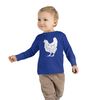 TODDLER 2T - 6T Wildflower Chickens Long Sleeves Shirt for Little Chicken Lover Baby Floral Chicken Farm Life Sleeves Toddler Big Chicken - 10.jpg