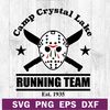 Camp crystal lake running team SVG