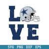 Love Dallas Cowboys svg, Dallas Cowboys Svg, NFL Svg, Png Dxf Eps Digital File .jpeg