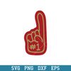 San Francisco 49ers Foam Finger Svg, San Francisco 49ers Svg, NFL Svg, Png Dxf Eps Digital File.jpeg