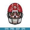 Skull Helmet Patterns San Francisco 49ers Svg. San Francisco 49ers Svg, NFL Svg, Png Dxf Eps Digital File.jpeg