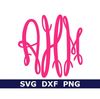 Monogram SVGDXFPNG, Fancy Monogram Alphabet, School Monogram, Digital Download, Cut Files, Sublimation (78 individual svgdxfpng files) - 4.jpg