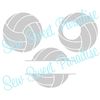 Volleyball SVG Frames, Monogram Frame SVG, Name Frame SVG, Digital Download, Cut File, Sublimation, Clip Art (3 svgpngdxf file formats) - 4.jpg