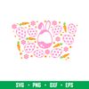 Bunny Easter Egg Full Wrap, Bunny Easter Egg Full Wrap Svg, Starbucks Svg, Coffee Ring Svg, Cold Cup Svg, png, dxf, eps file.jpeg