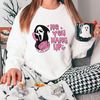 No You Hang Up Sweatshirt, Ghostface Valentine Sweater, Funny Ghost Sweater, Valentine Shirt, Halloween Shirt, Gifts for Her,Horror Shirt - 1.jpg