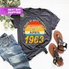 Custom Birthday Month Shirt, 60 Years of Being Awesome Shirt, Month Year Birthday Shirt, 60th Birthday Shirt, 1963, Custom Awesome Since Tee - 1.jpg