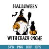 Halloween With Crazy Gnome Svg, Halloween Svg, Png Dxf Eps Digital File.jpeg
